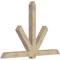 Ekena Millwork Kennewick Rough Sawn Timber Gable Bracket, Douglas Fir, 96"W x 64"H x 6"D x 6"F, 16/12 Pitch GBW096X64X0606KEN00RDF - alternate 5